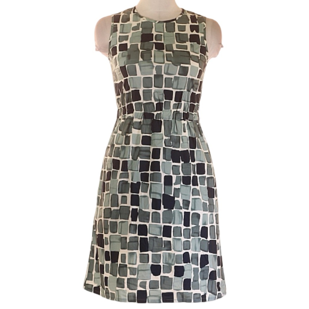 Peserico Mosaic Print Dress. EUC